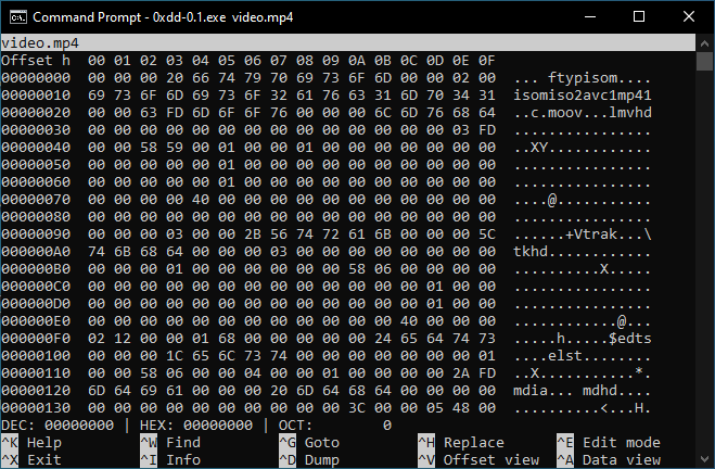 0xdd v0.1 with its nano-like interface