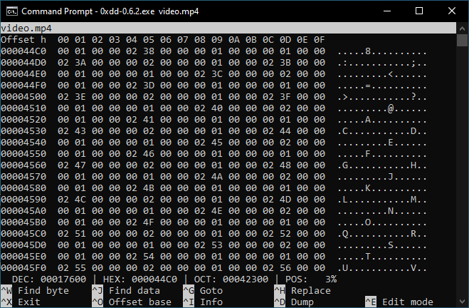 0xdd 0.6.2 with a position field added